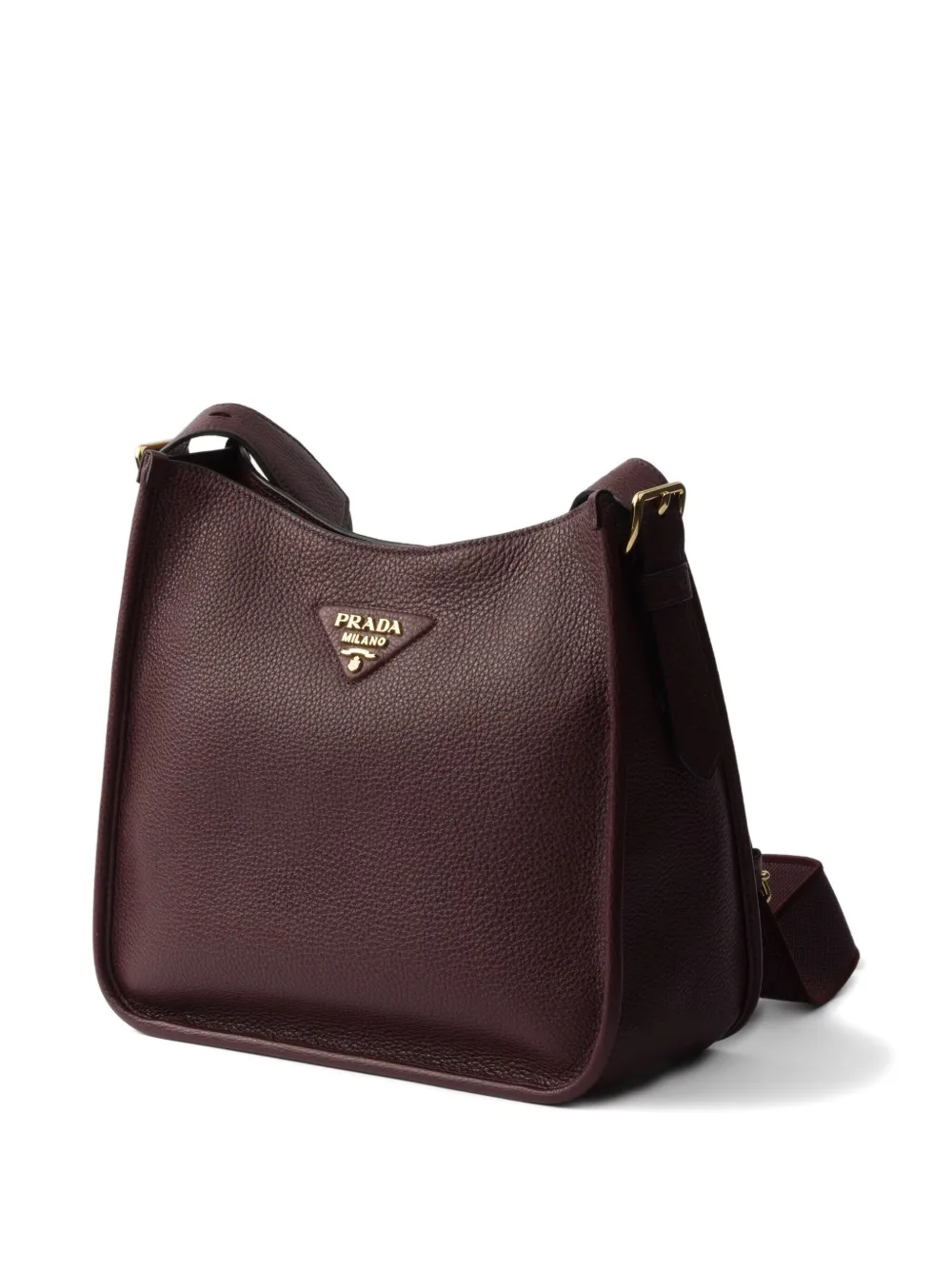 Prada Schoudertas met logo - Rood