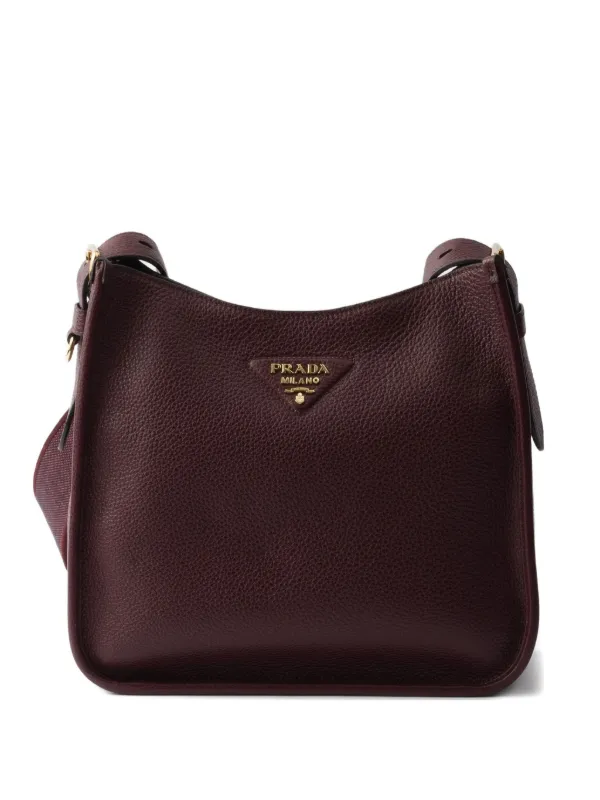 PRADA ショルダーバッグ サコッシュ 斜めがけ トライアングルロゴ レッド PRADA ショルダーバッグ サコッシュ 斜めがけ トライアングル