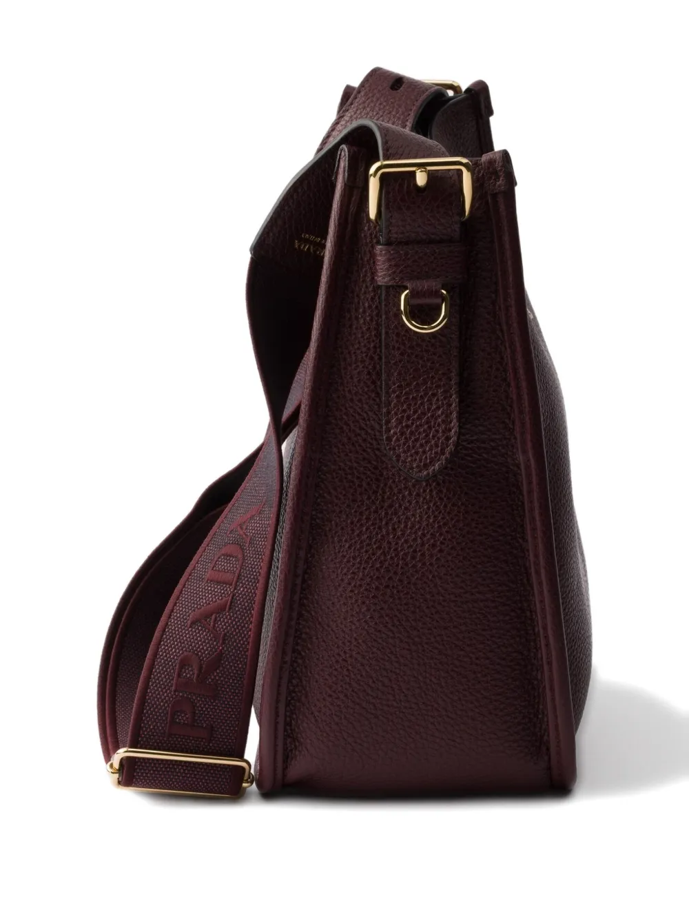 Prada Schoudertas met logo Rood
