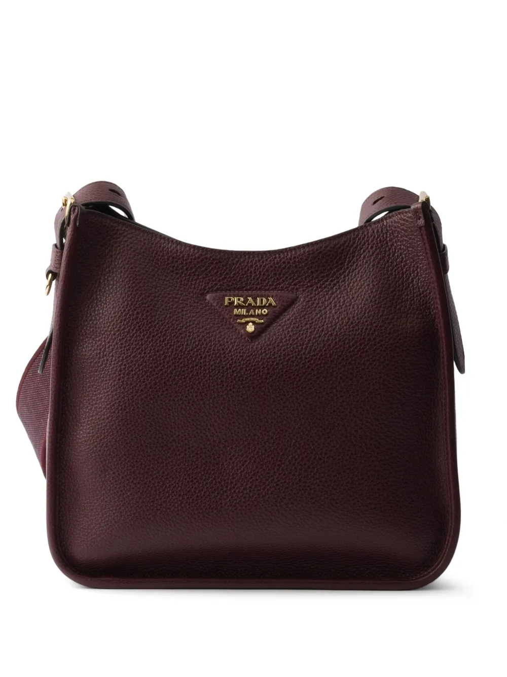 Prada Borsa a spalla con logo - Rosso