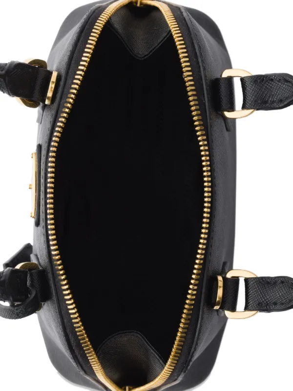 Prada サフィアーノレザー ハンドバッグ | ブラック | FARFETCH JP