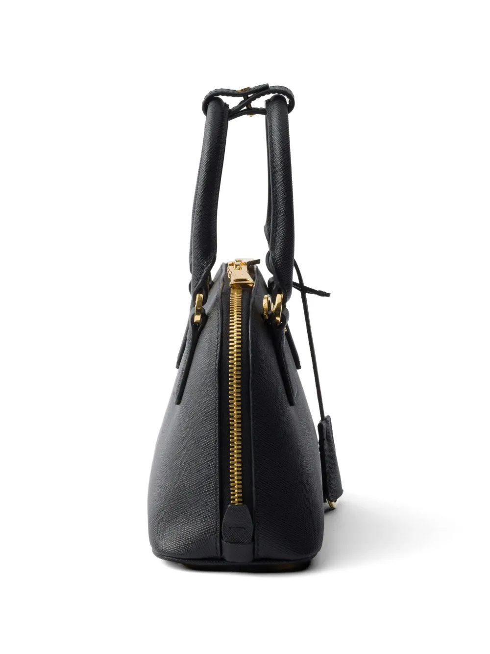 Prada プロムナード サフィアーノレザーミニバッグ | ブラック