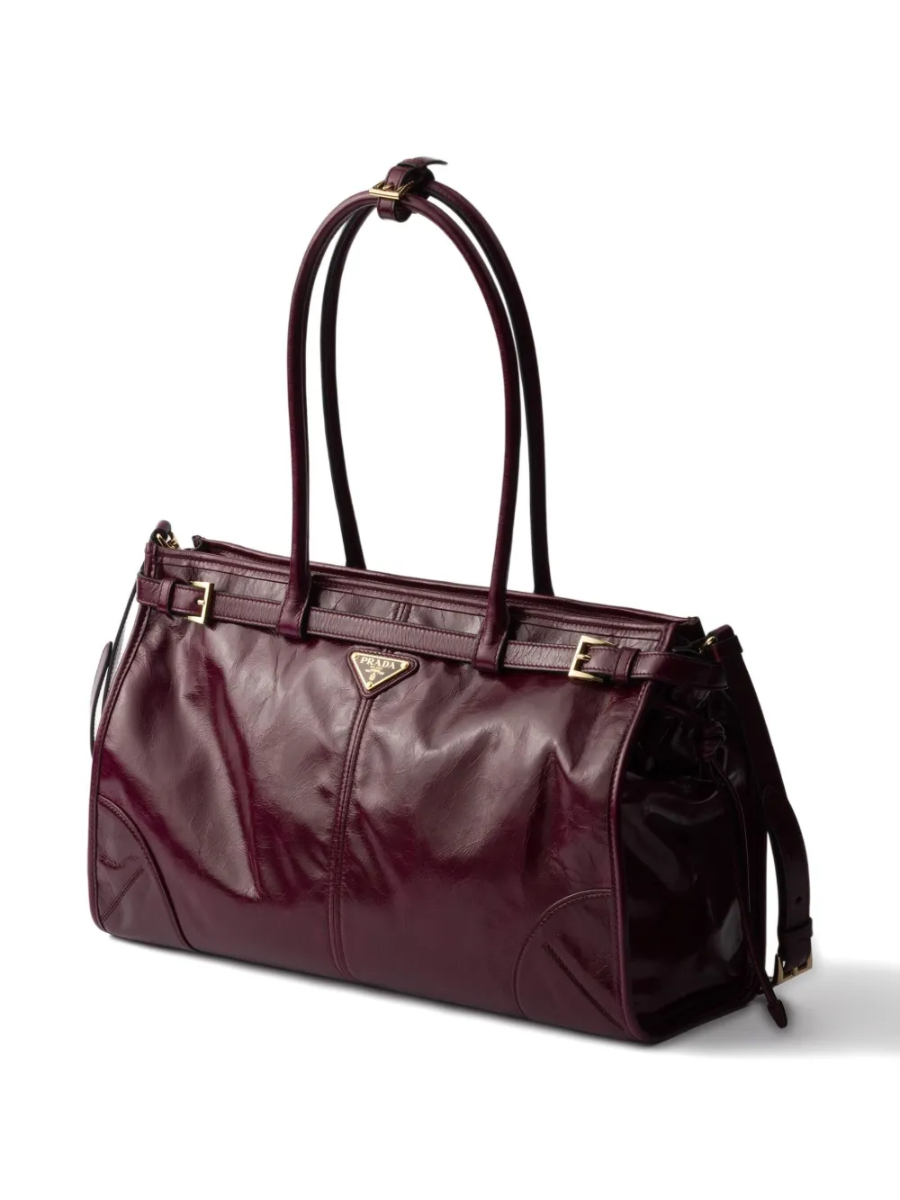 Prada Bonnie leather tote bag Bruin