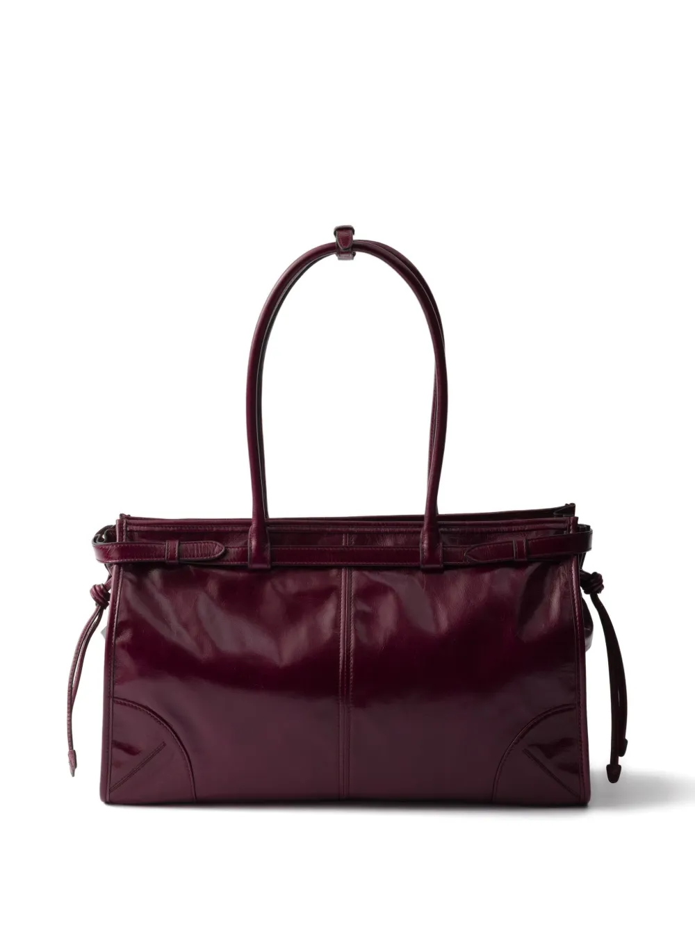 Prada Bonnie leather tote bag Bruin