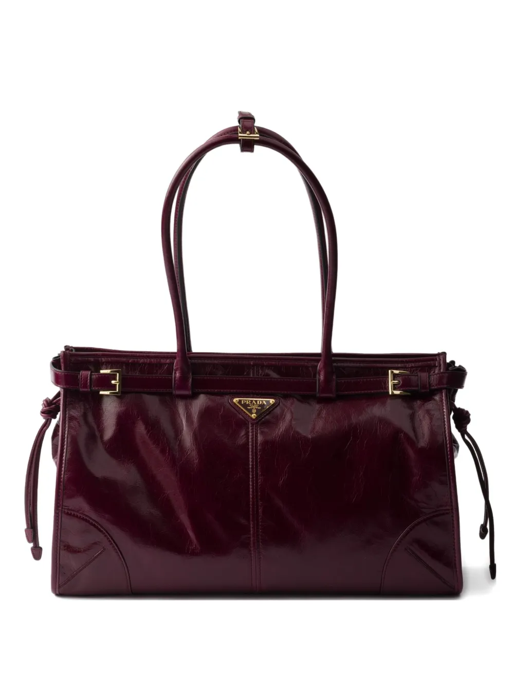 Prada Bonnie leather tote bag Bruin