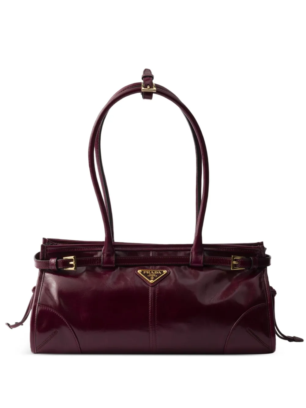 Prada Medium Bonnie leren shopper Rood