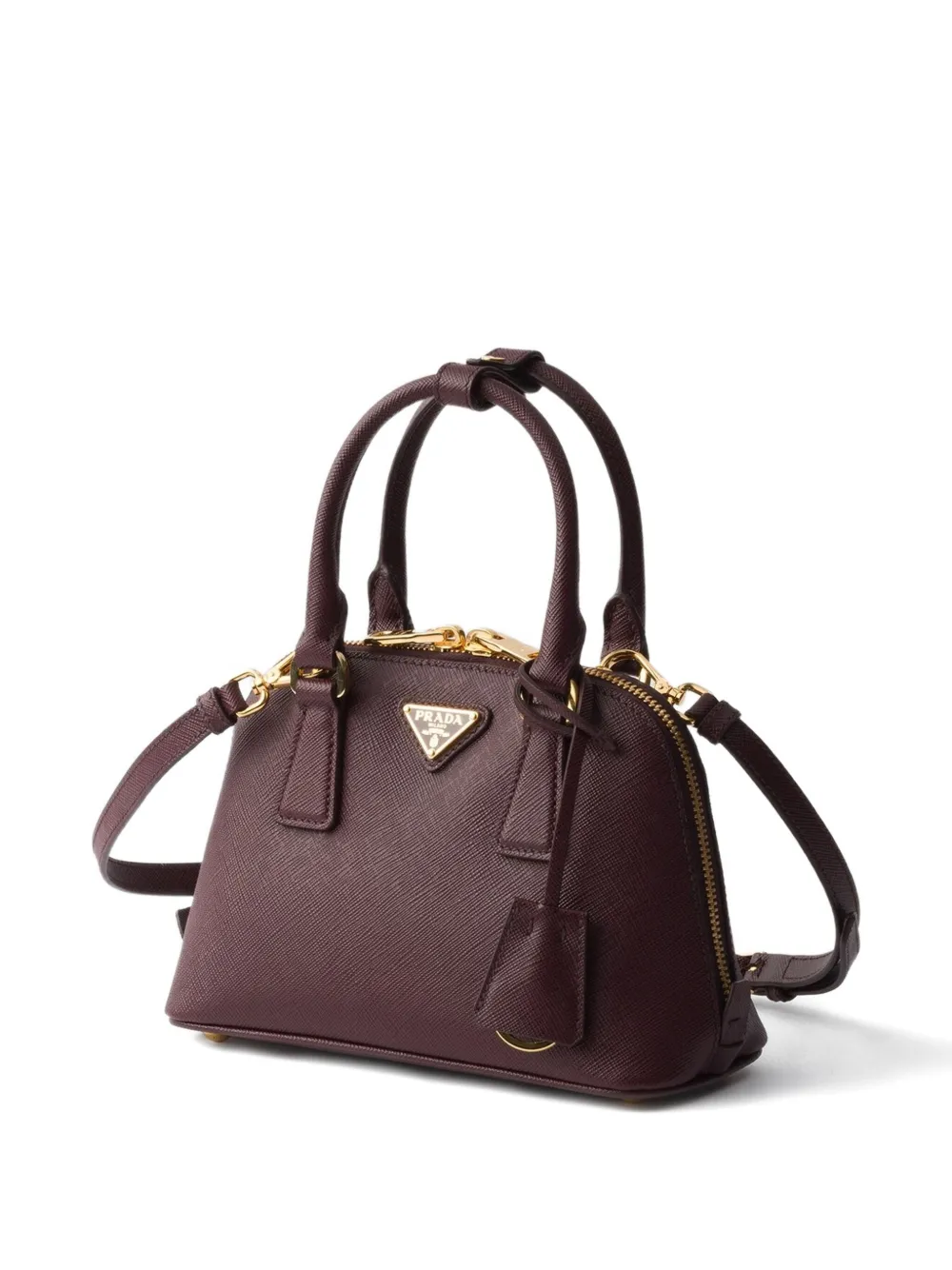 Prada Promenade Saffiano-leather mini tote bag Rood