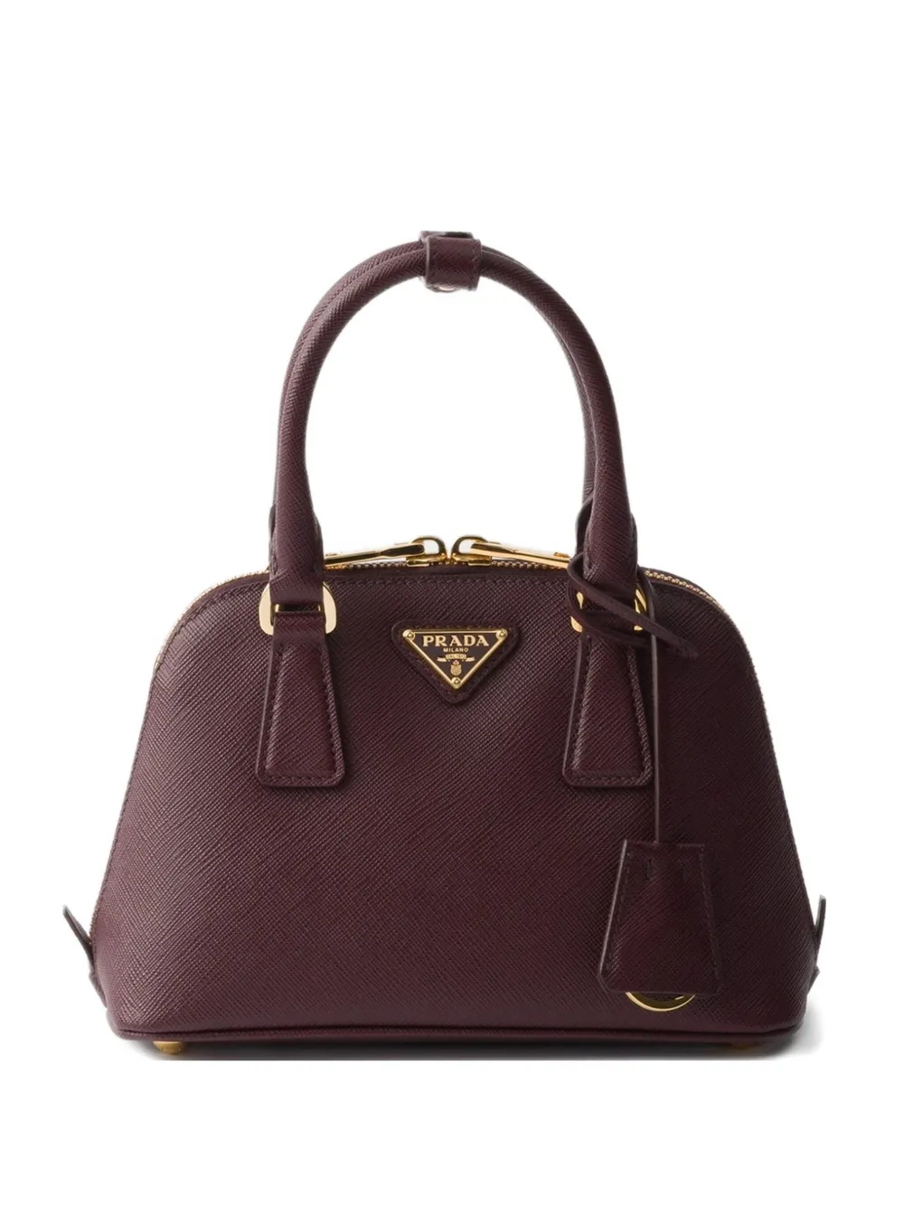 Prada Promenade Saffiano-leather mini tote bag Rood