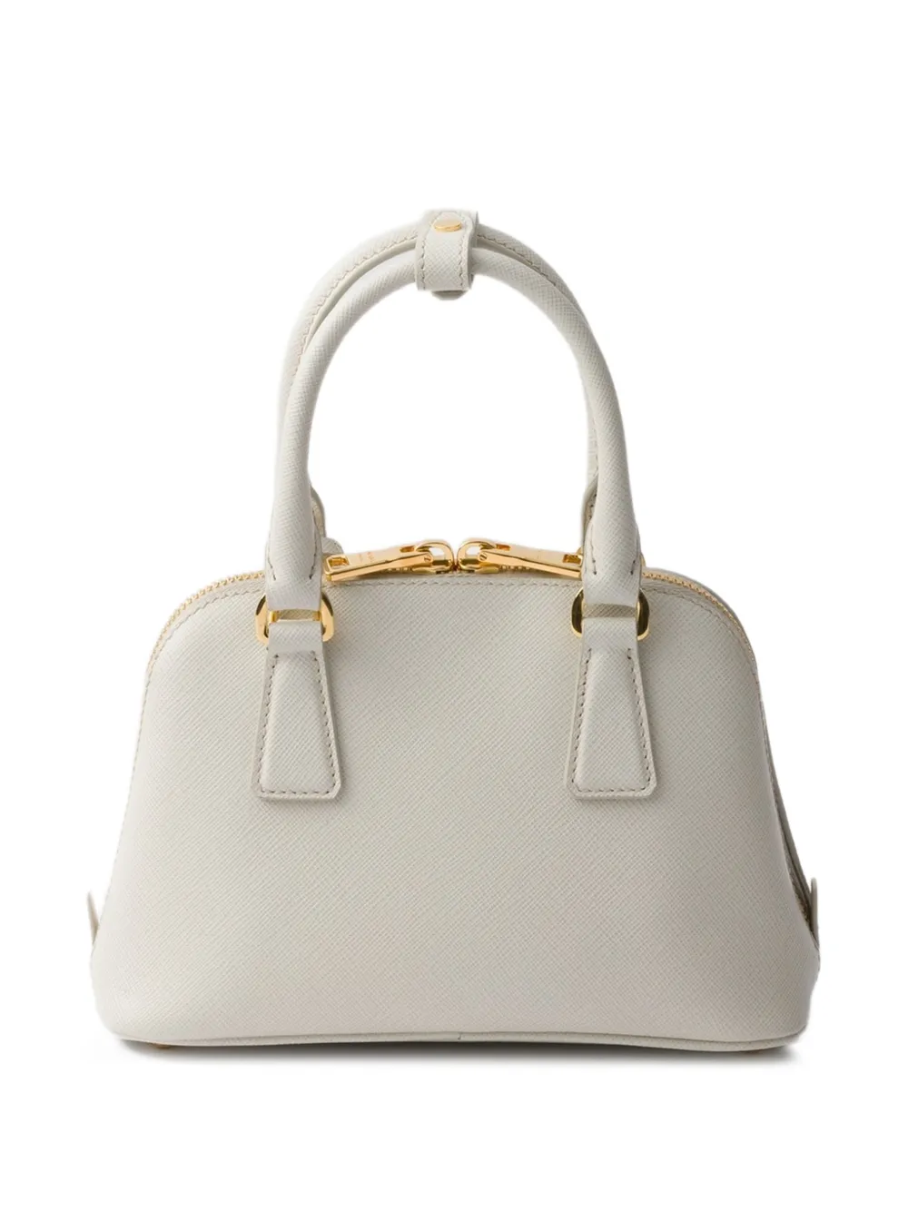 Prada プロムナード サフィアーノレザーミニバッグ | ホワイト