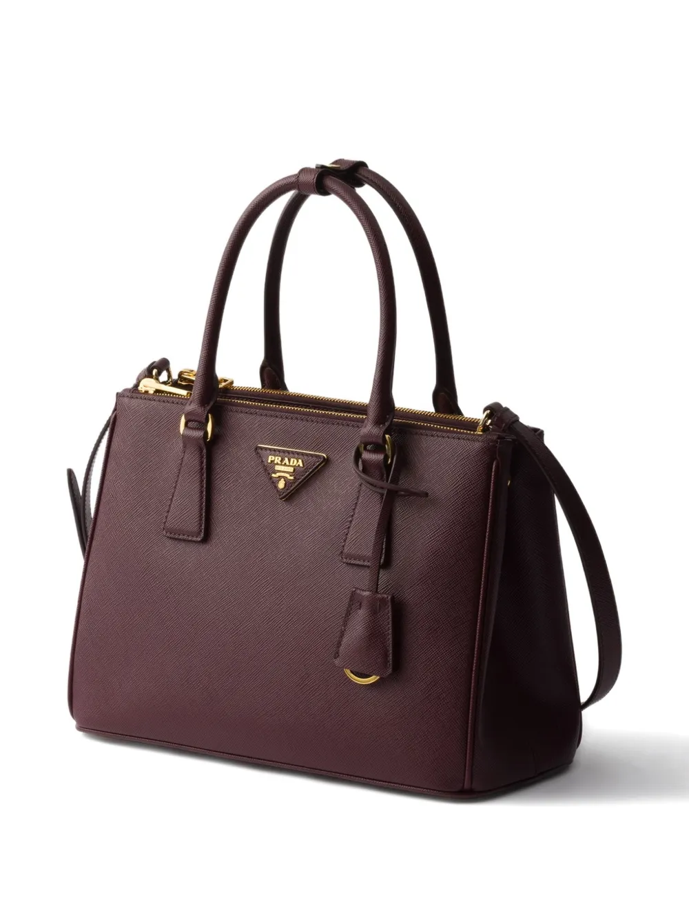 Prada medium Galleria Saffiano-leather tote bag Rood
