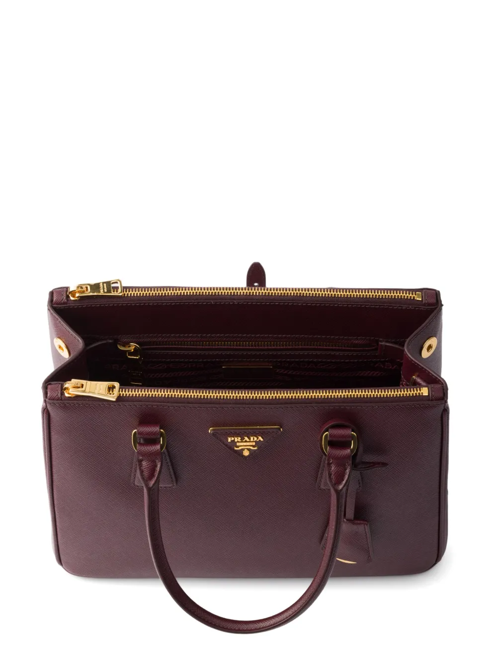 Prada medium Galleria Saffiano-leather tote bag Rood