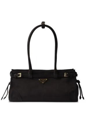 Prada サフィアーノレザー キーホルダー | ブラック | FARFETCH JP