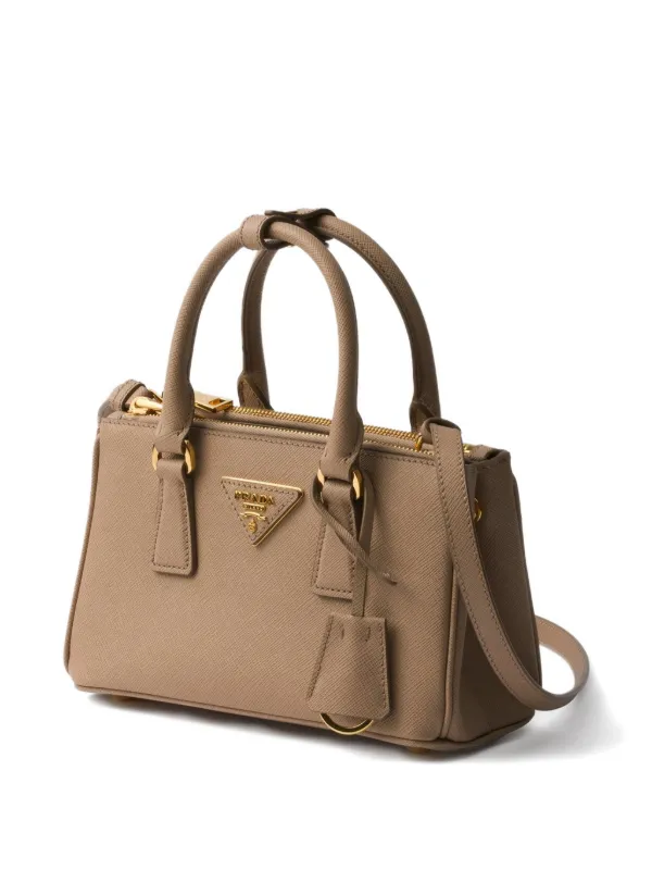 Prada ガレリア ミニバッグ | ブラウン | FARFETCH JP