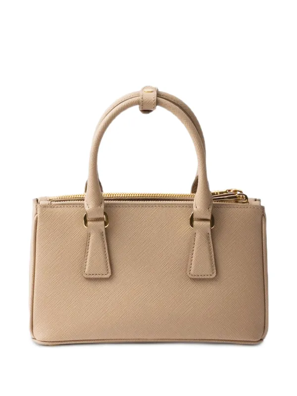 Prada ガレリア レザーミニバッグ | ブラウン | FARFETCH JP