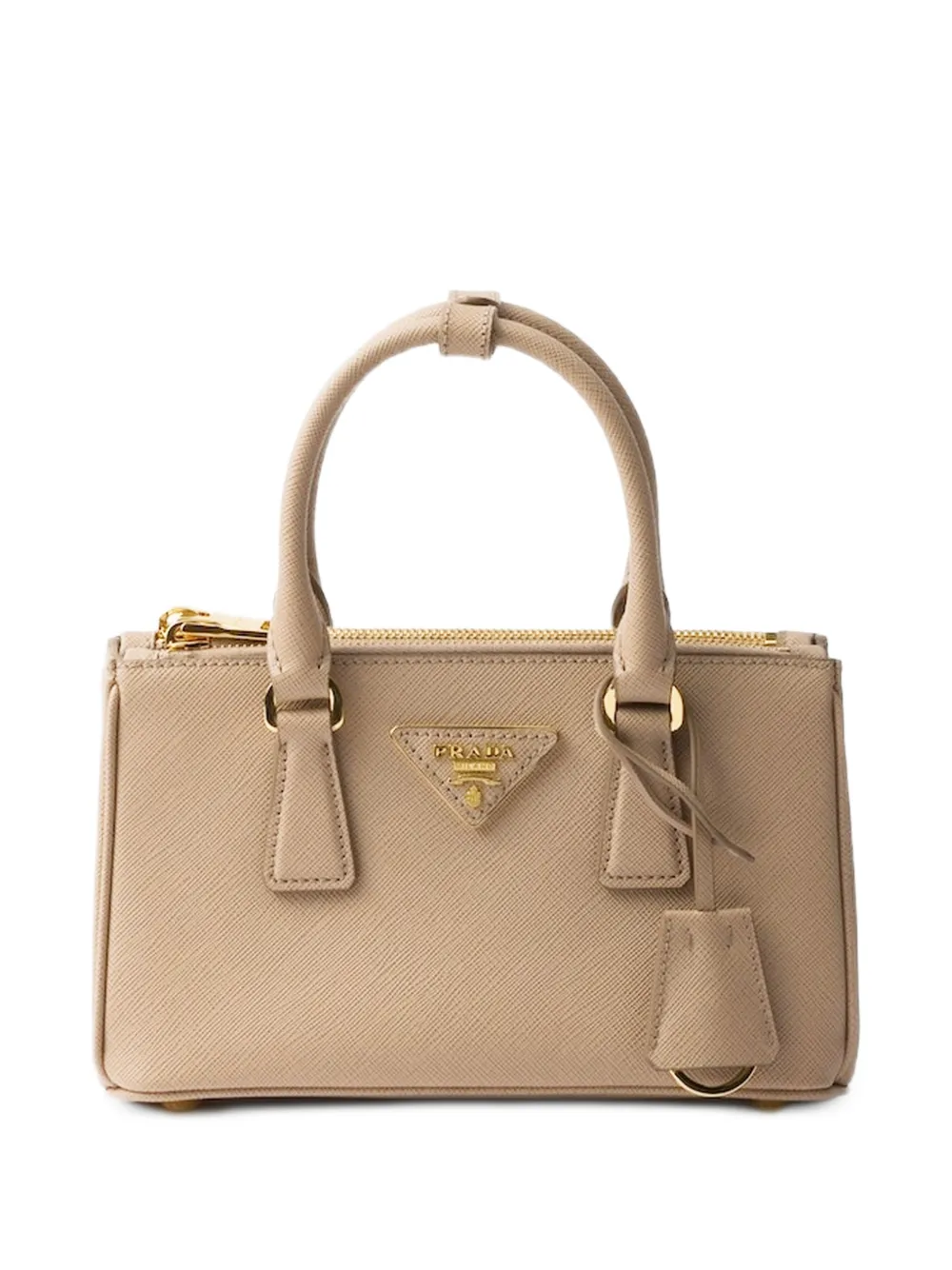 Prada Galleria Saffiano-leather top-handle mini bag - Brown