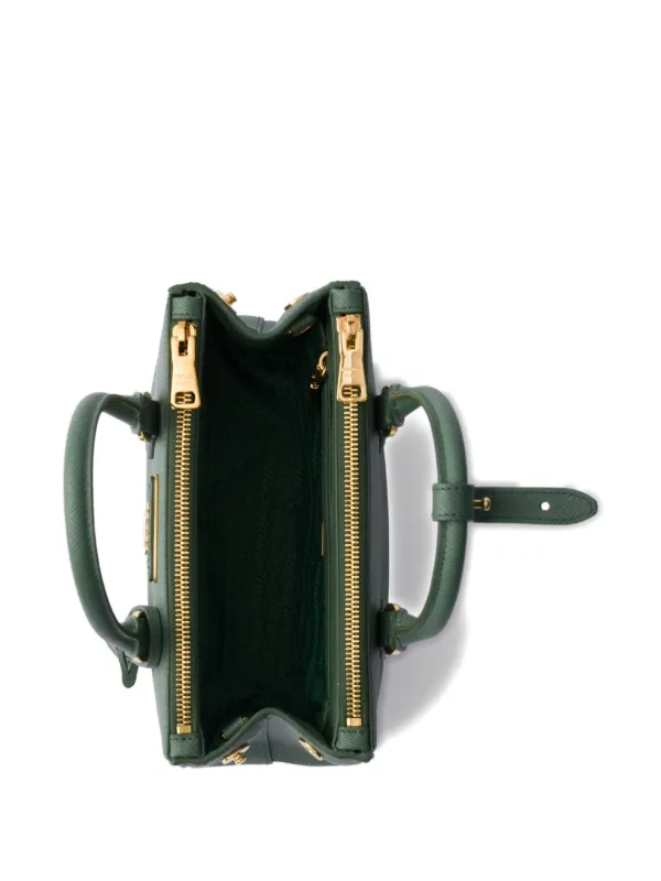 PRADA ガレリア　ミニ　ハンドバッグ ブラック プラダ ガレリア サフィアーノレザー ミニバッグ | PRADA