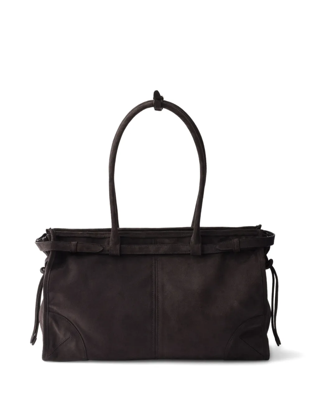 Prada large Bonnie suede tote bag Bruin