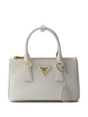 Prada プロムナード サフィアーノレザーミニバッグ | ホワイト