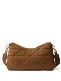 Prada large Re-Nylon padded triangle-quilting shoulder bag - Brown