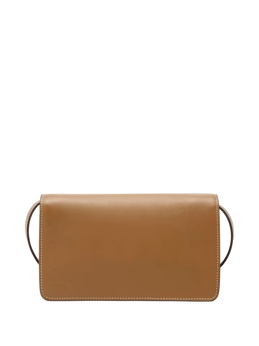 Prada Saffiano leather push-lock clasp mini bag Bruin