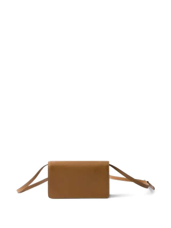 Prada Mini Saffiano Leather Bag | Brown | FARFETCH