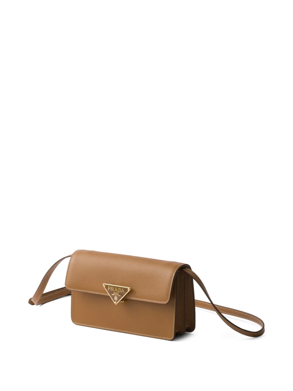 Prada Mini Saffiano Leather Bag in Brown, view 5