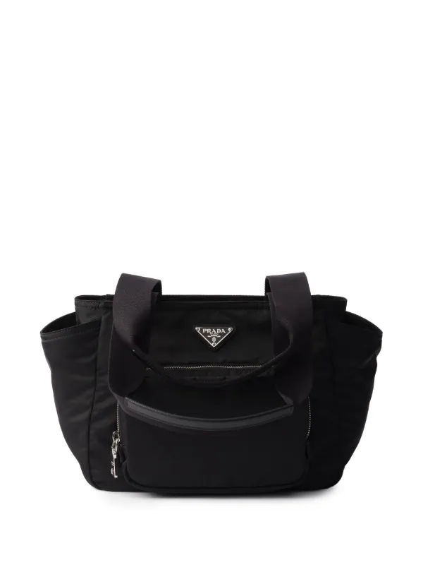 Prada Sac Cabas Re-Nylon à Logo Noir FARFETCH FR