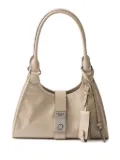 Prada small leather push-lock tote bag - Neutrals