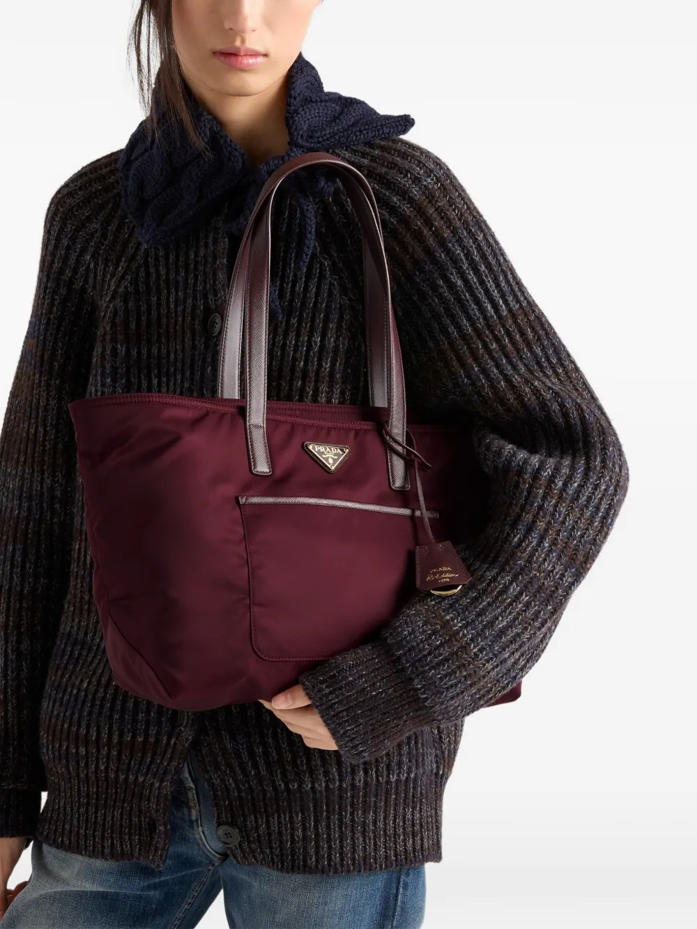 Prada Re-Edition 1978 medium shopper Rood