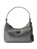 Prada mini Re-Edition 2005 crystal-embellished shoulder bag - Grey
