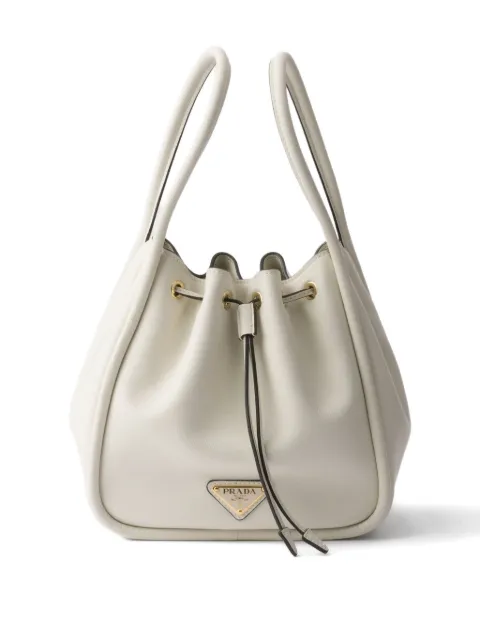 Prada small leather bucket bag