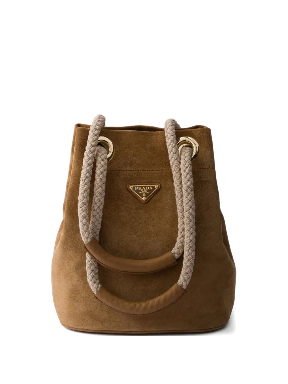 medium suede bucket bag