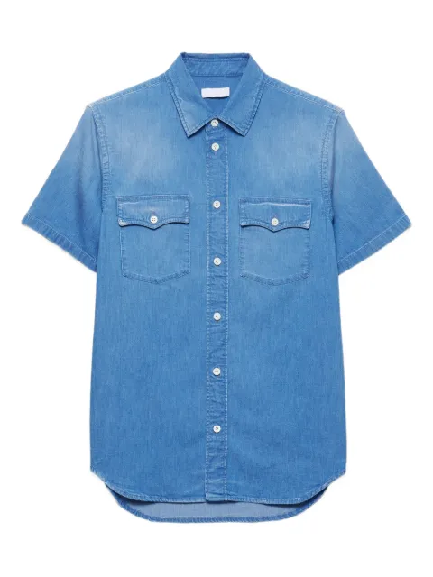 Prada bleached denim pocket shirt