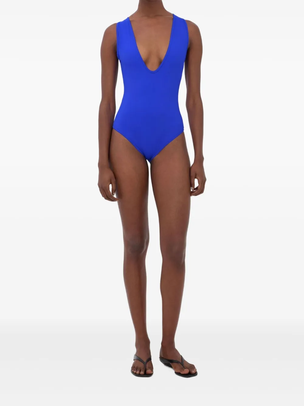 LouLou de Saison plunging scoop-neck swimsuit | One-Pieces | Image 2