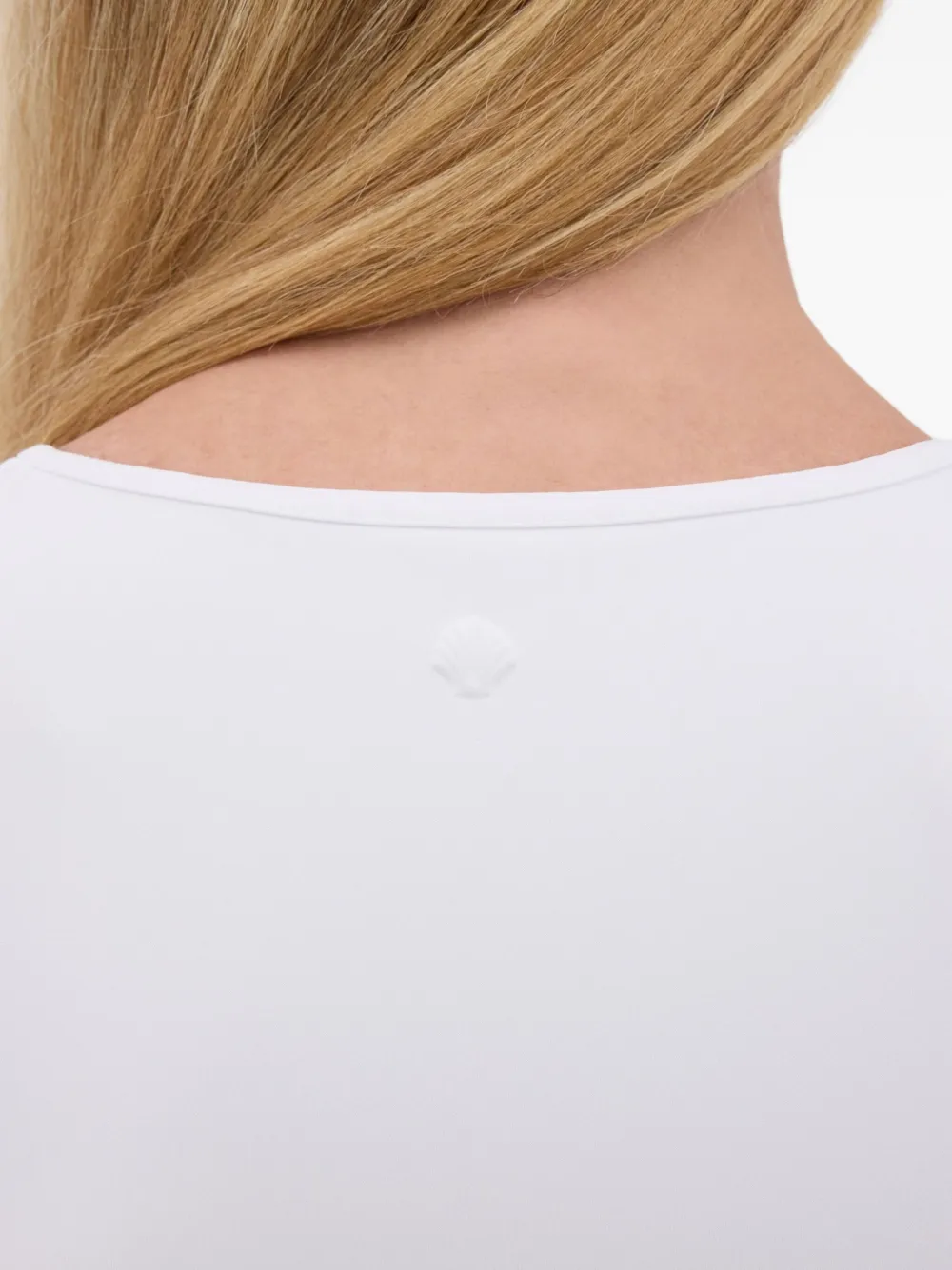 Loulou De Saison Gianna Scoop-neck Swimsuit In White