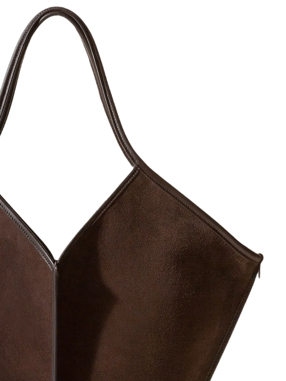Hereu Ella suède shopper - Bruin