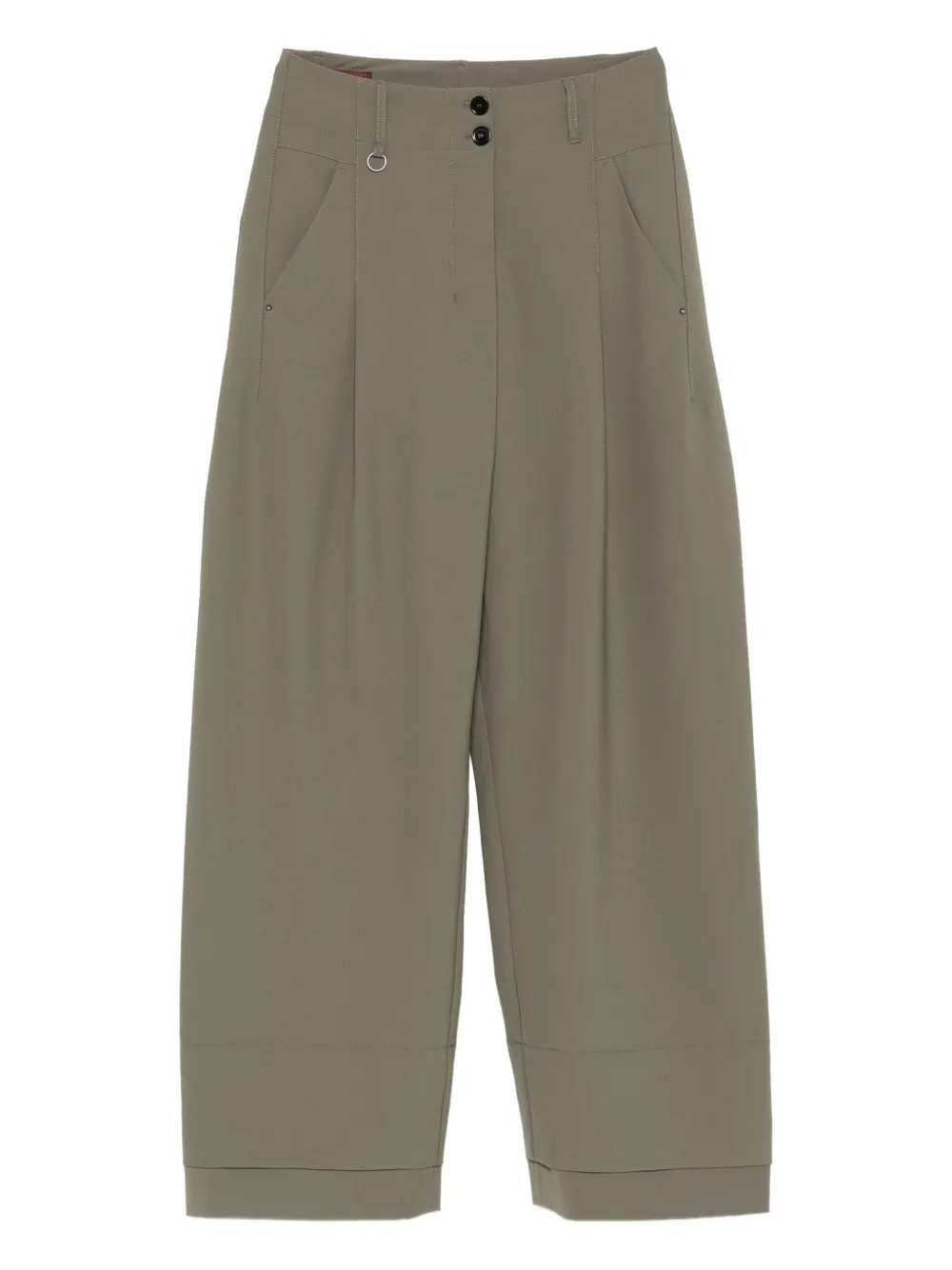 pleated pocket trousers