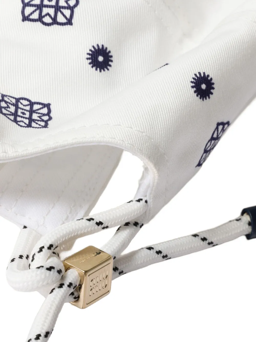 Miu paisley-print baseball cap Wit