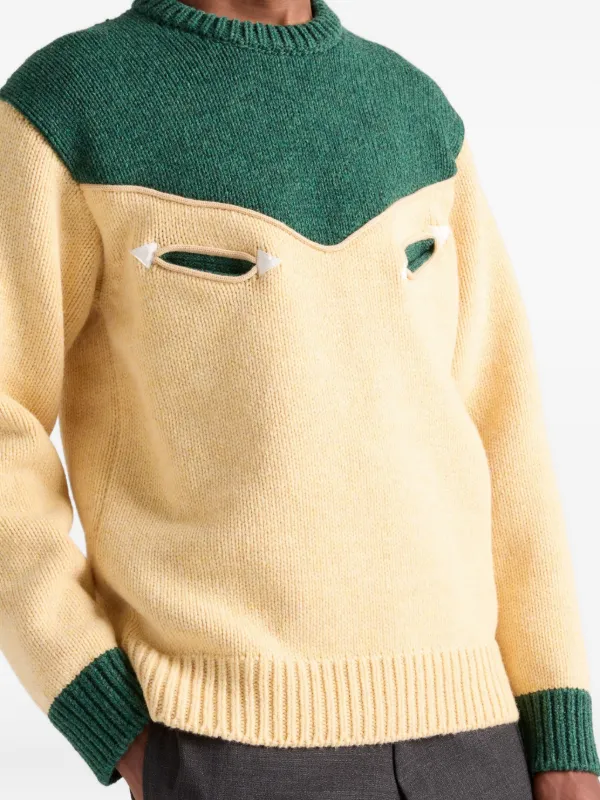 Prada Wool Sweater | Yellow | FARFETCH