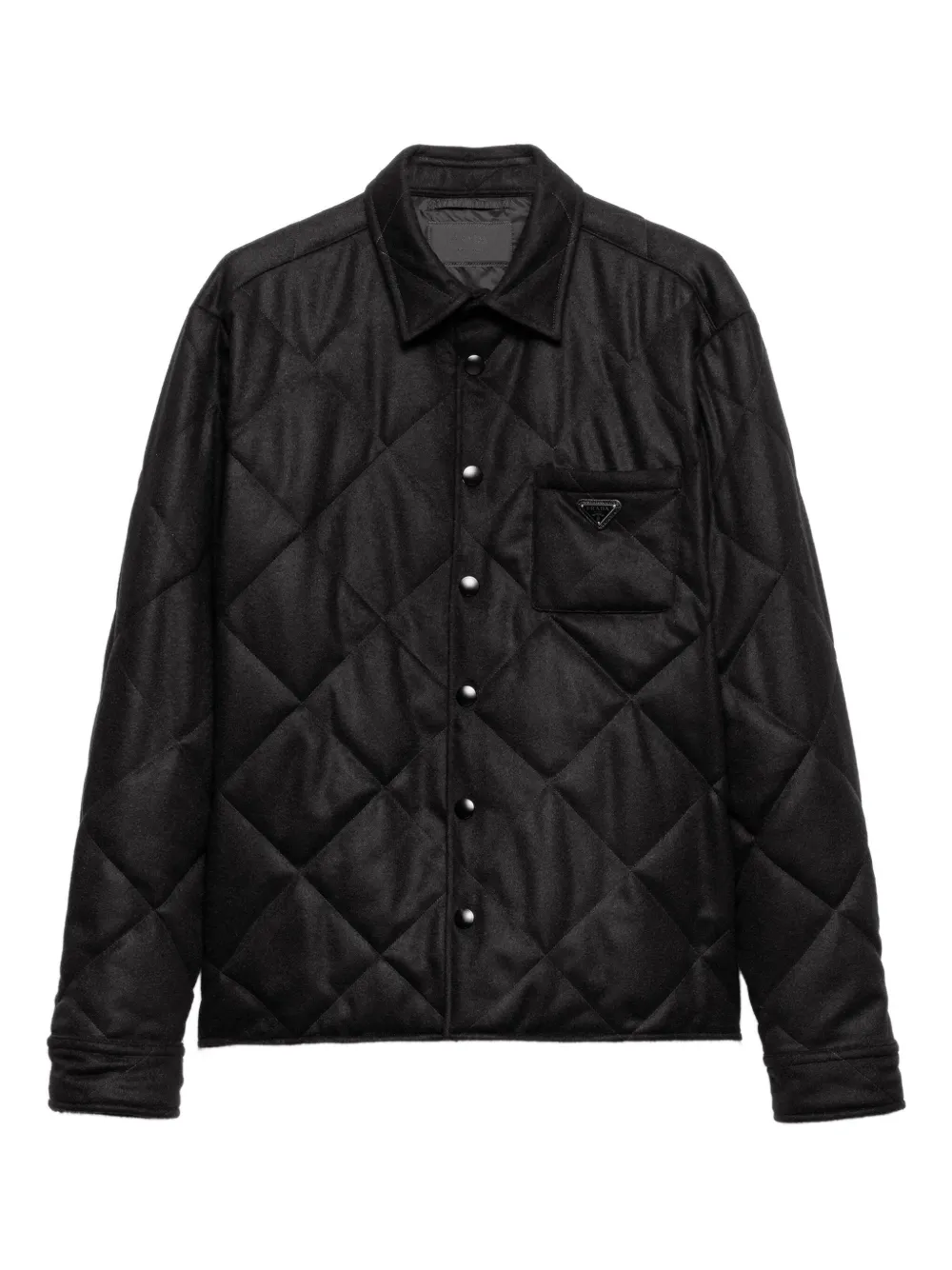 Prada quilted cashmere shirt | Black | Image 1