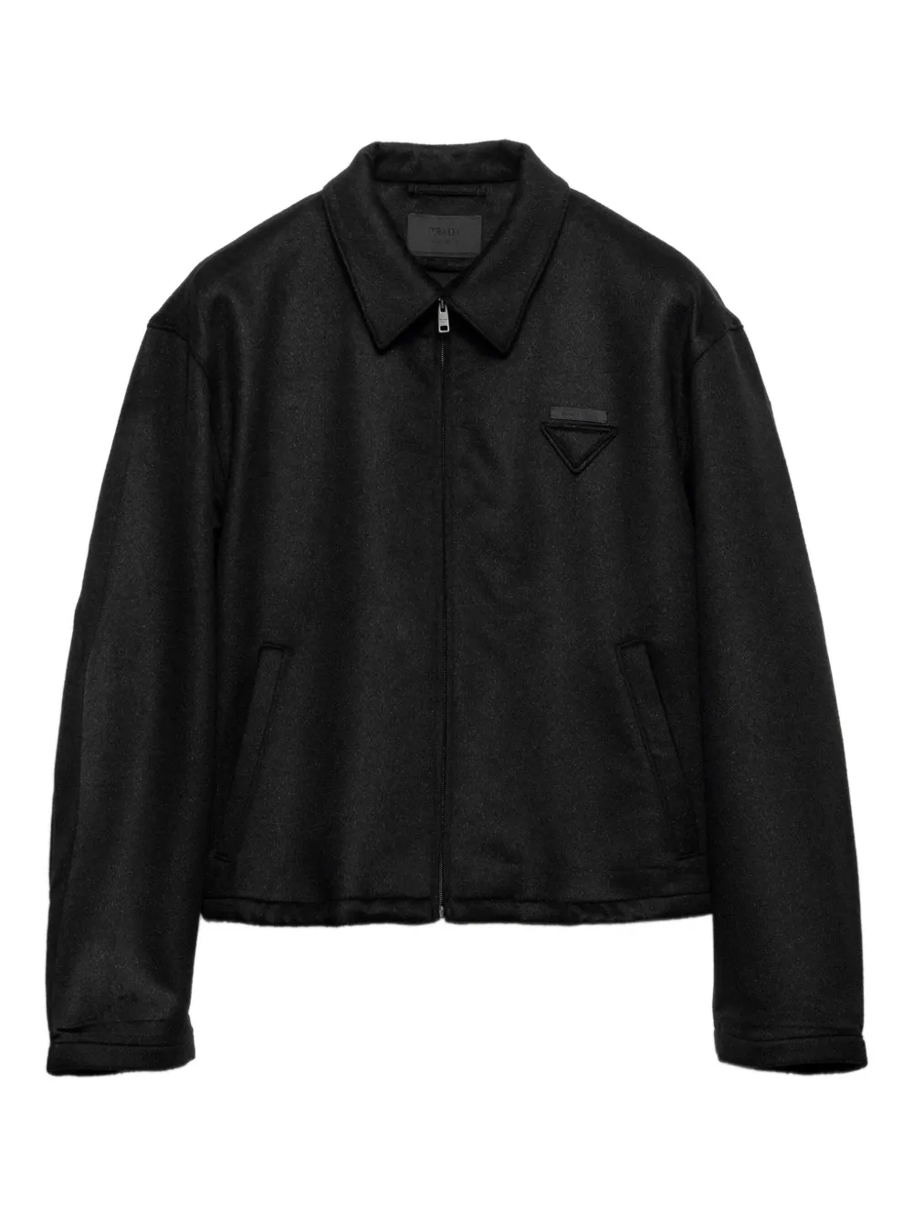 Prada Jack met logo en rits Zwart