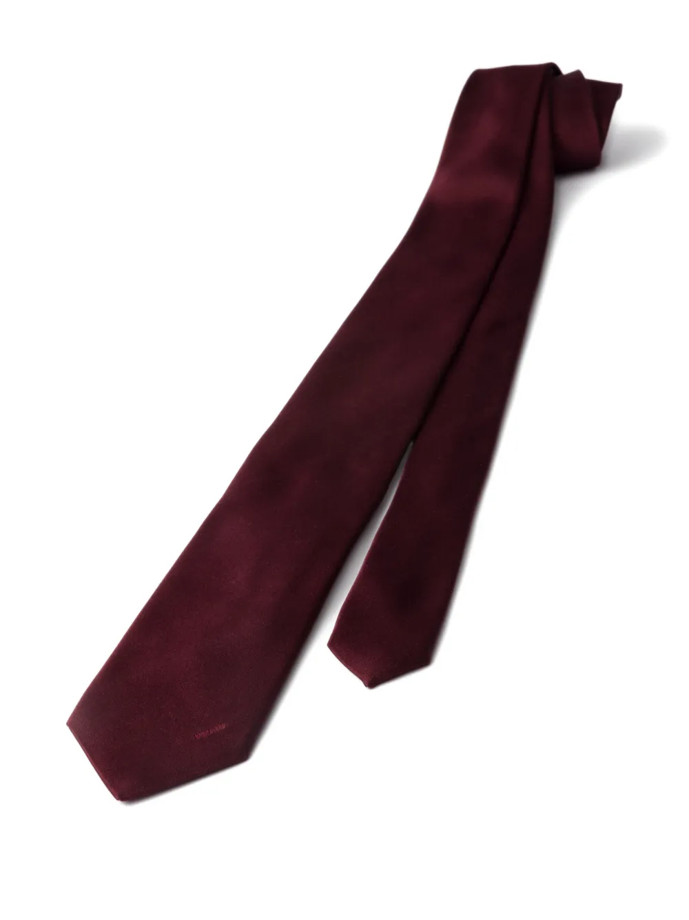 Prada Satijnen stropdas met logodetail Rood