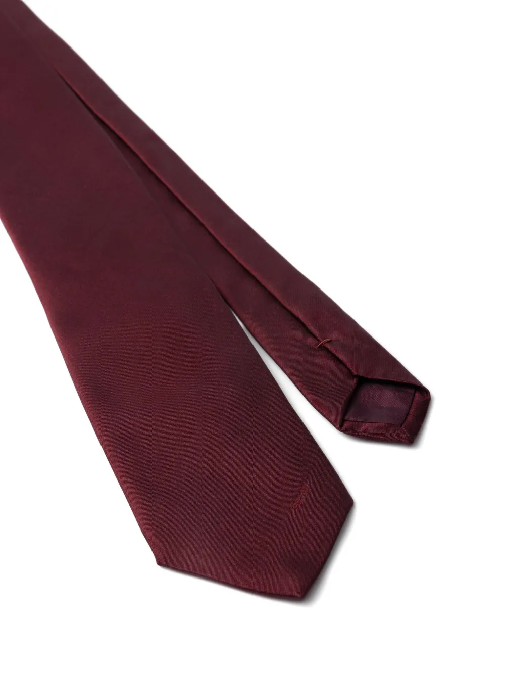 Prada Satijnen stropdas met logodetail Rood