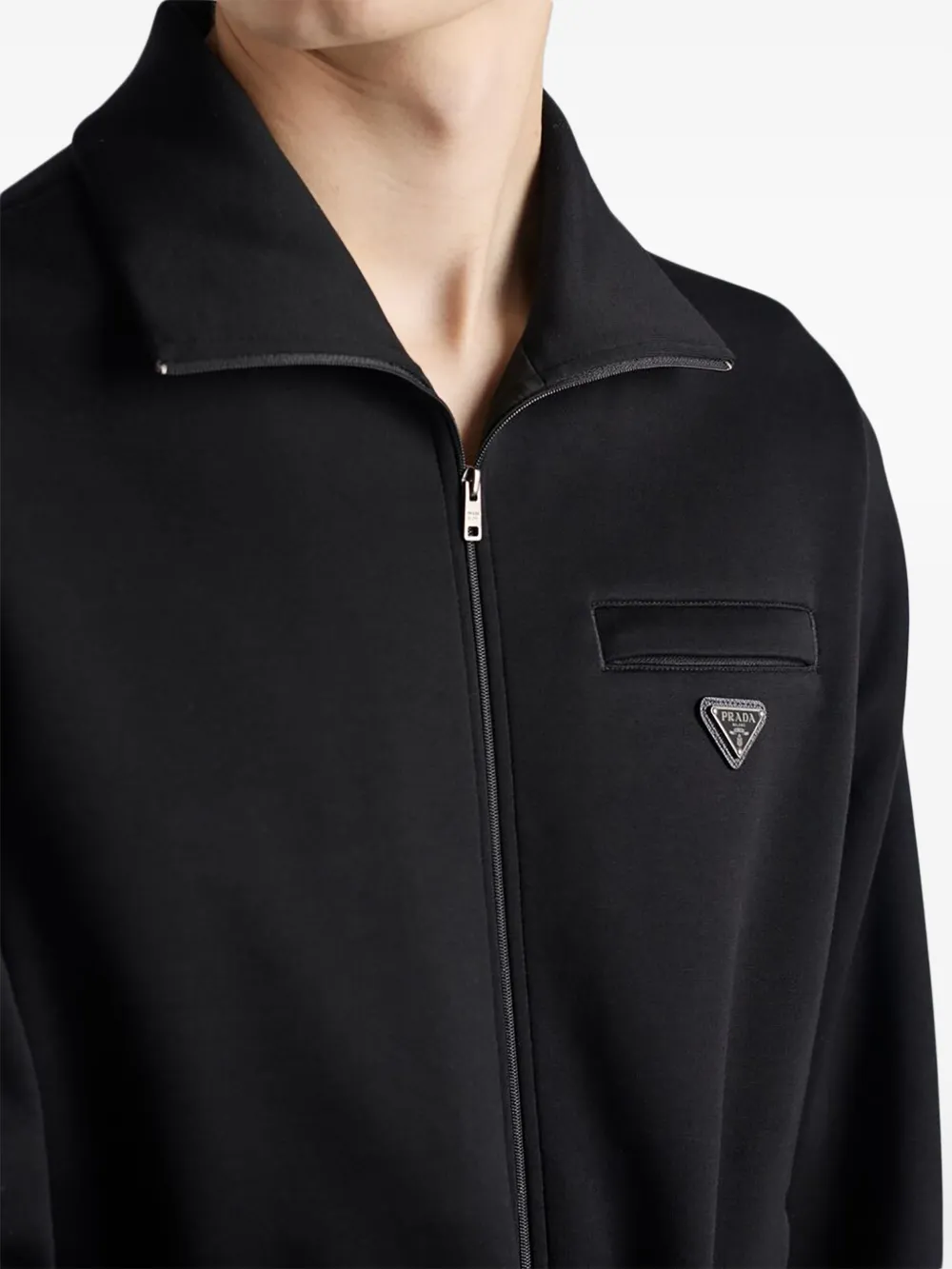 Prada ジップアップ ジャケット | ブラック | FARFETCH JP
