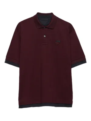 Prada ハーフジップ ポロシャツ | ブラウン | FARFETCH JP