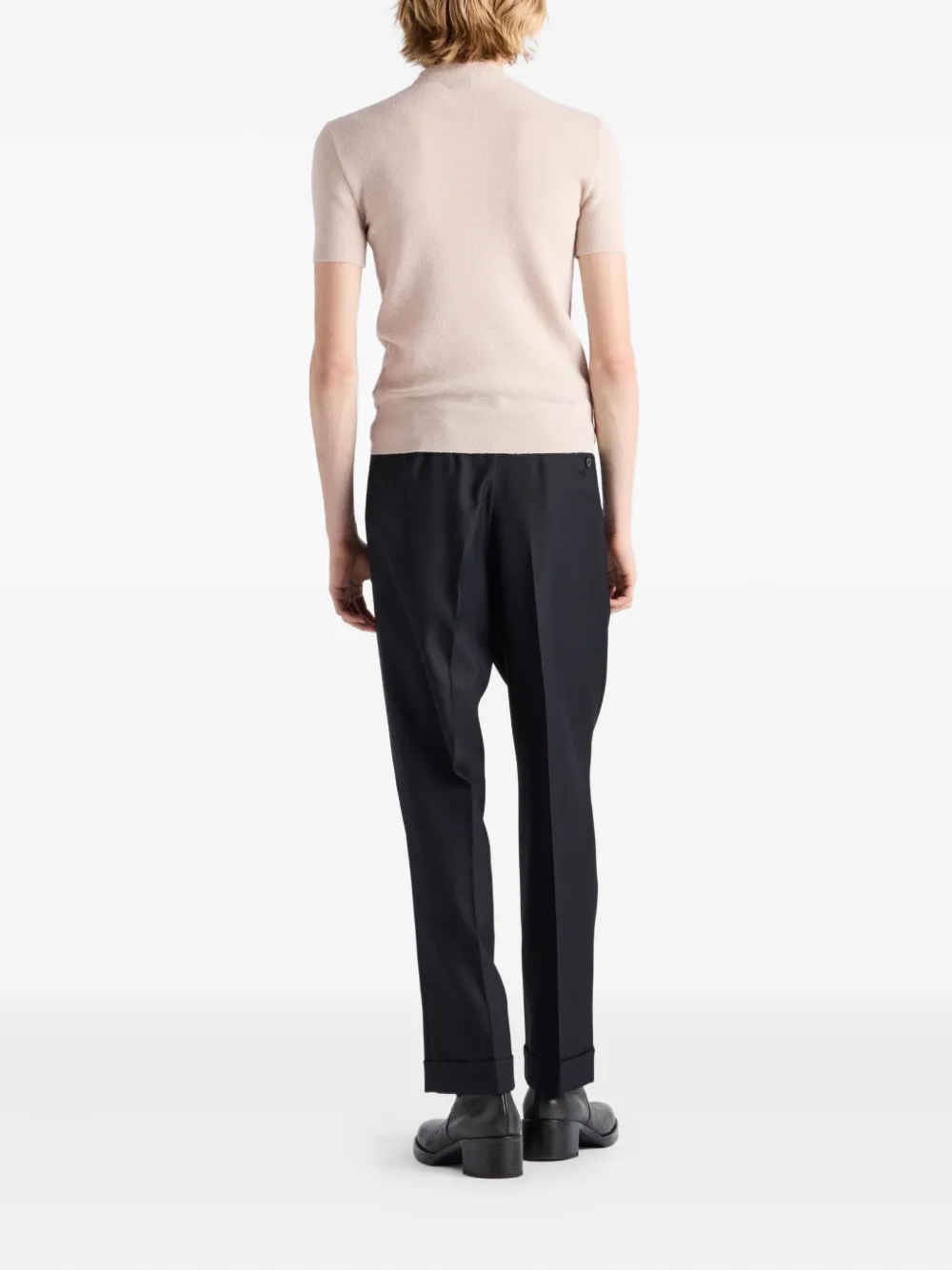 Prada Wollen trui met ronde hals F0036 NEUTRAL