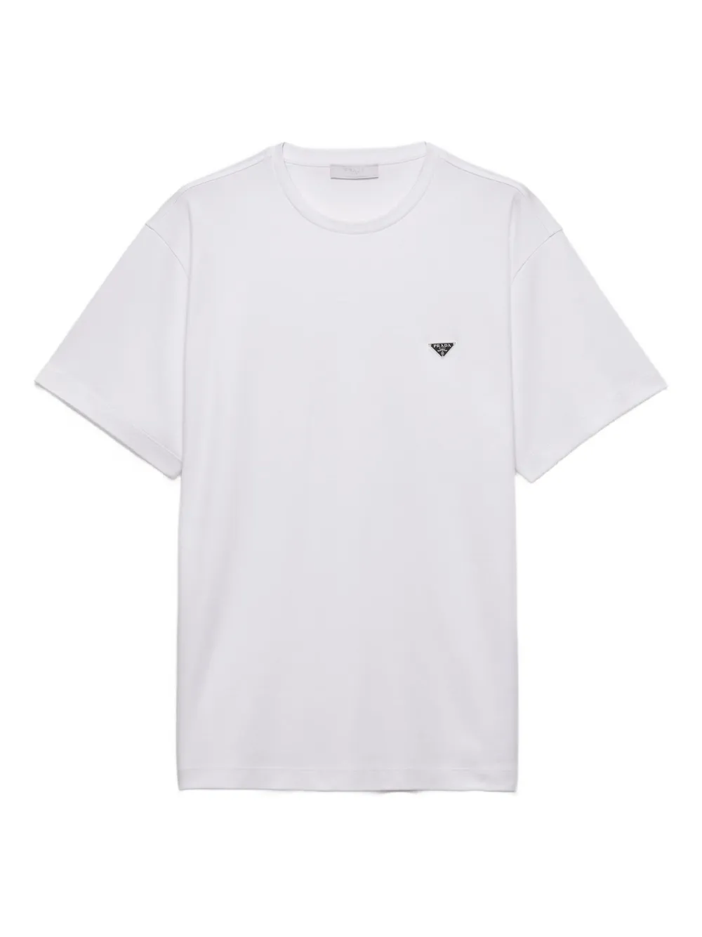 Prada logo cotton T-shirt Wit