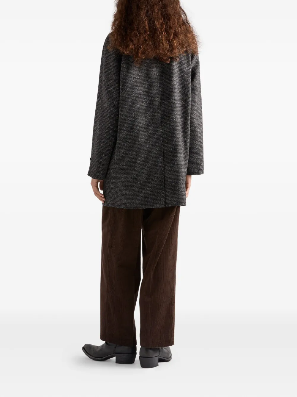 Prada corduroy straight-leg trousers Bruin
