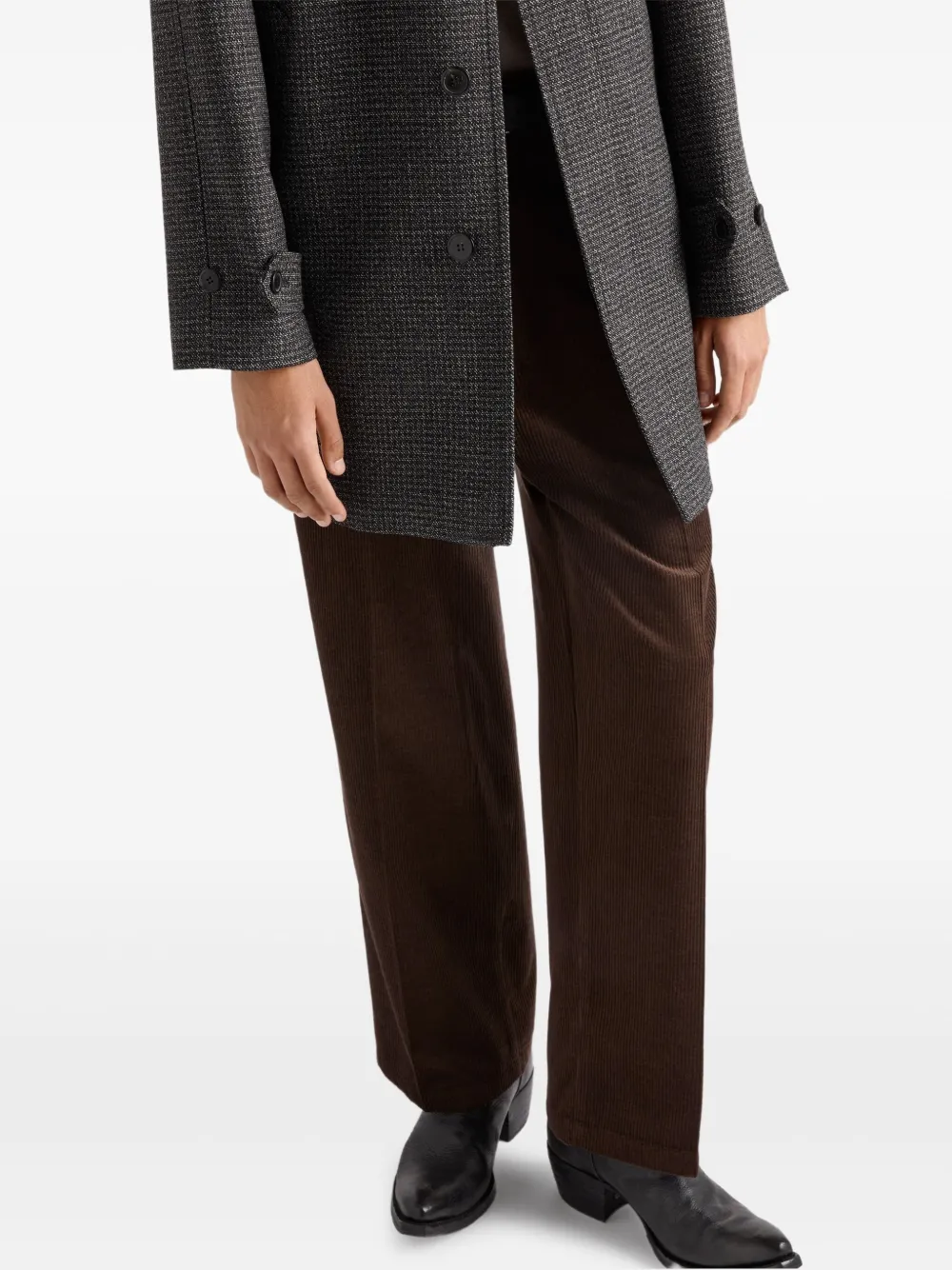Prada corduroy straight-leg trousers Bruin