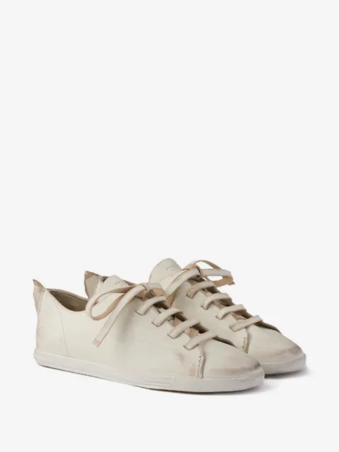 Prada lace-up leather sneakers